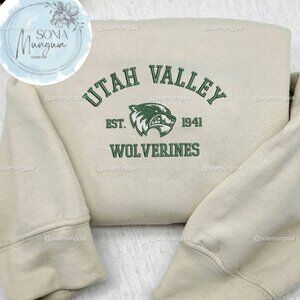 Utah Valley Wolverines Embroidered Sweatshirt – NCAA Team, College 1941 shirt
